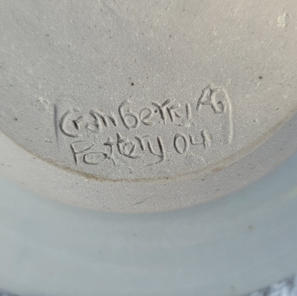 Cranberry Pottery BC Canada Stoneware Candleholder - Picture 3 of 16